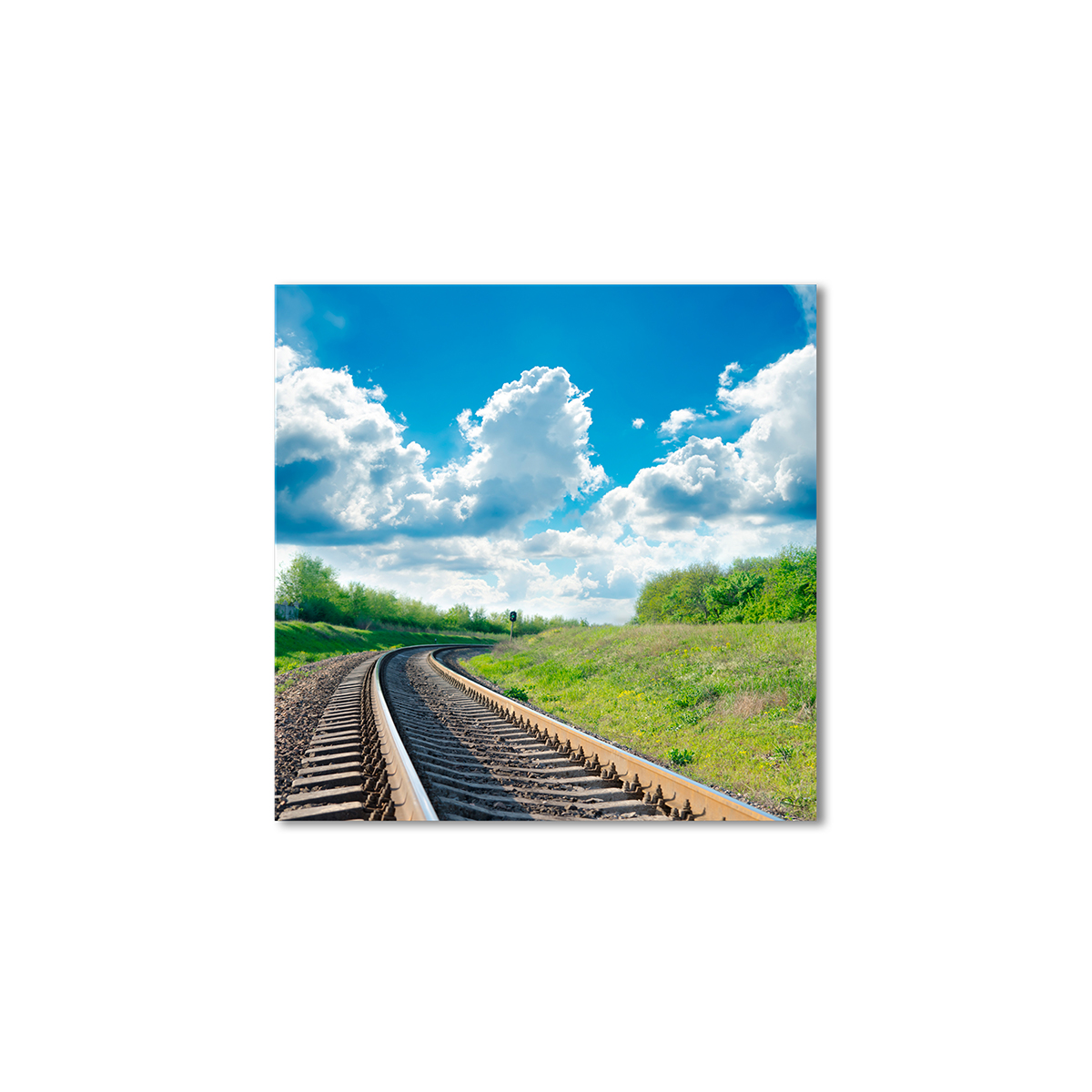 

Модульная картина Artel «Железная дорога облака» 120x120 см
