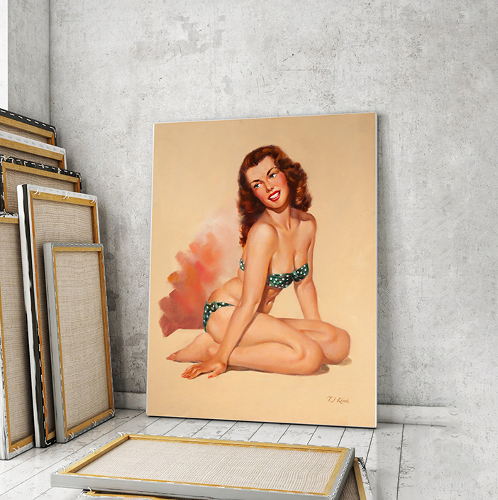 

Модульная картина Artel «Девушка в купальнике в горошек T.J. Kuck» 120x80 см