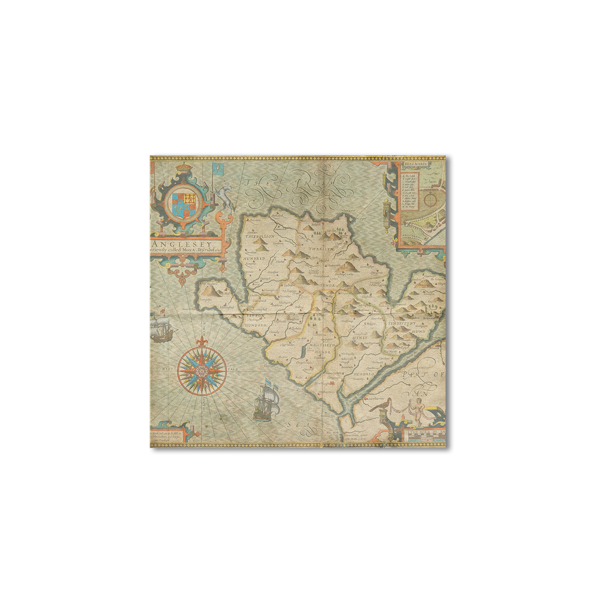 

Винтажная карта Artel «Бомарис в Уголси на картах» 90x90 см