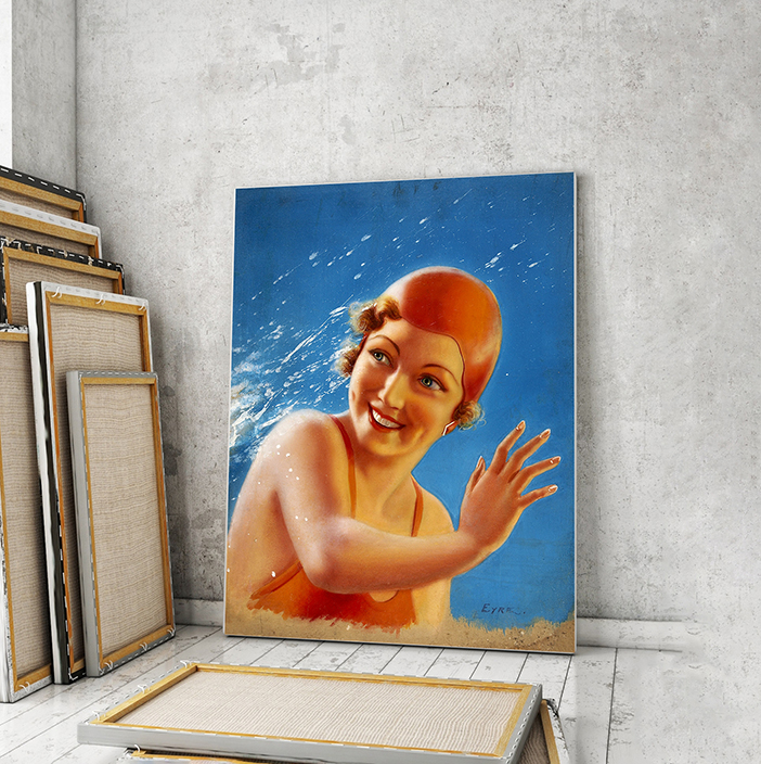 

Модульная картина Artel «Девушка-пловец» 90x60 см