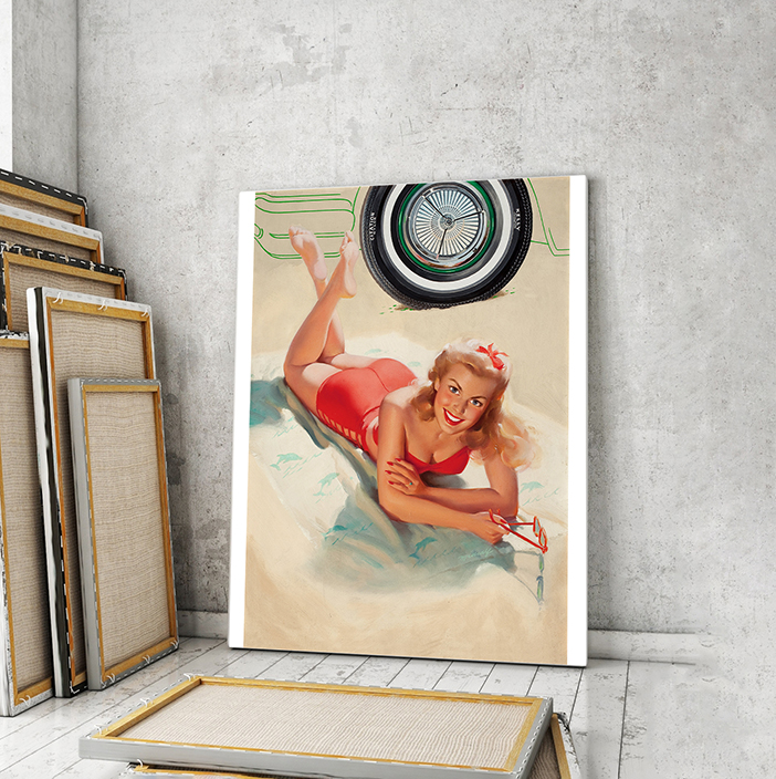 

Модульная картина Artel «Девушка на пляже ретро» 105x70 см
