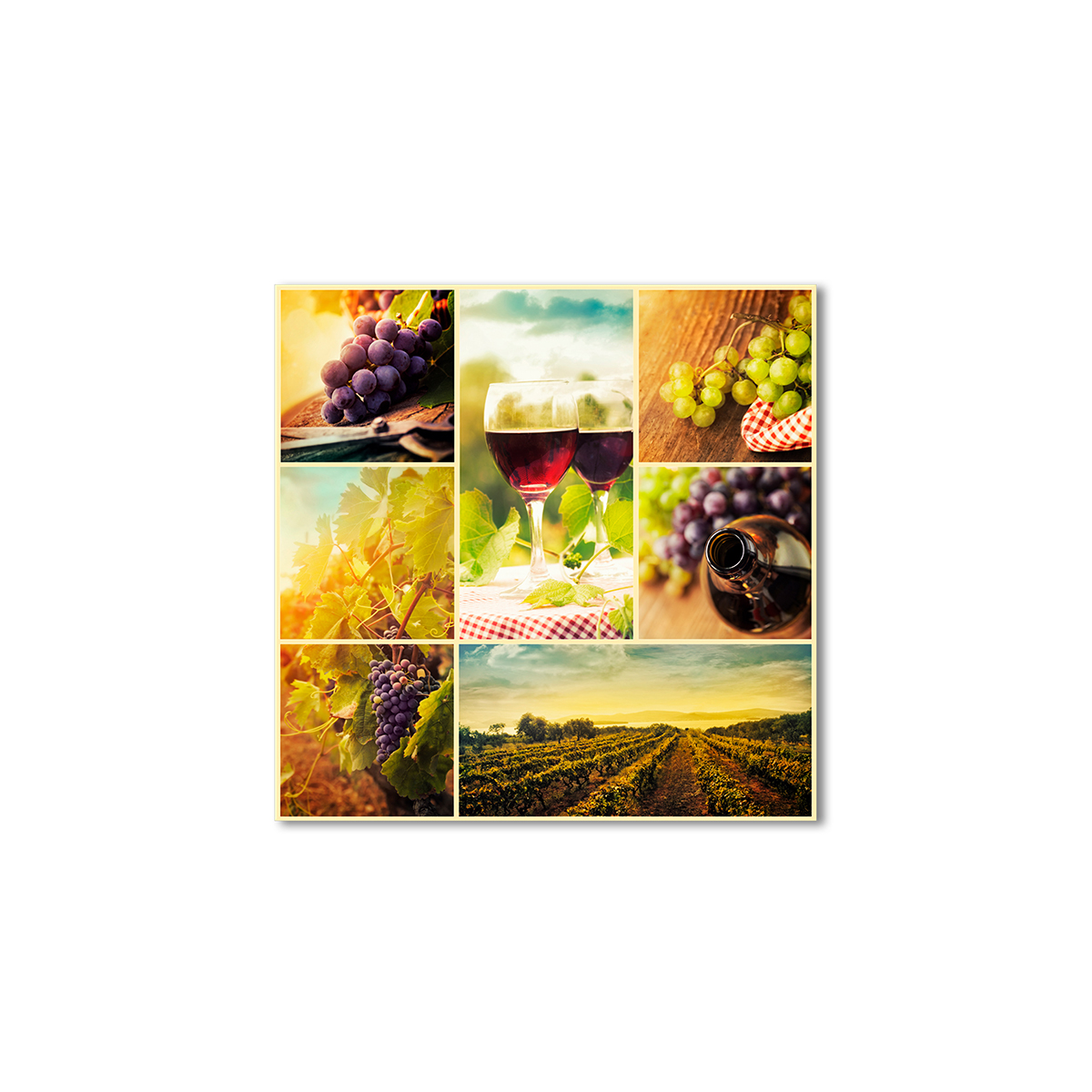 

Модульная картина Artel «Виноградные лозы и вино» 100x100 см