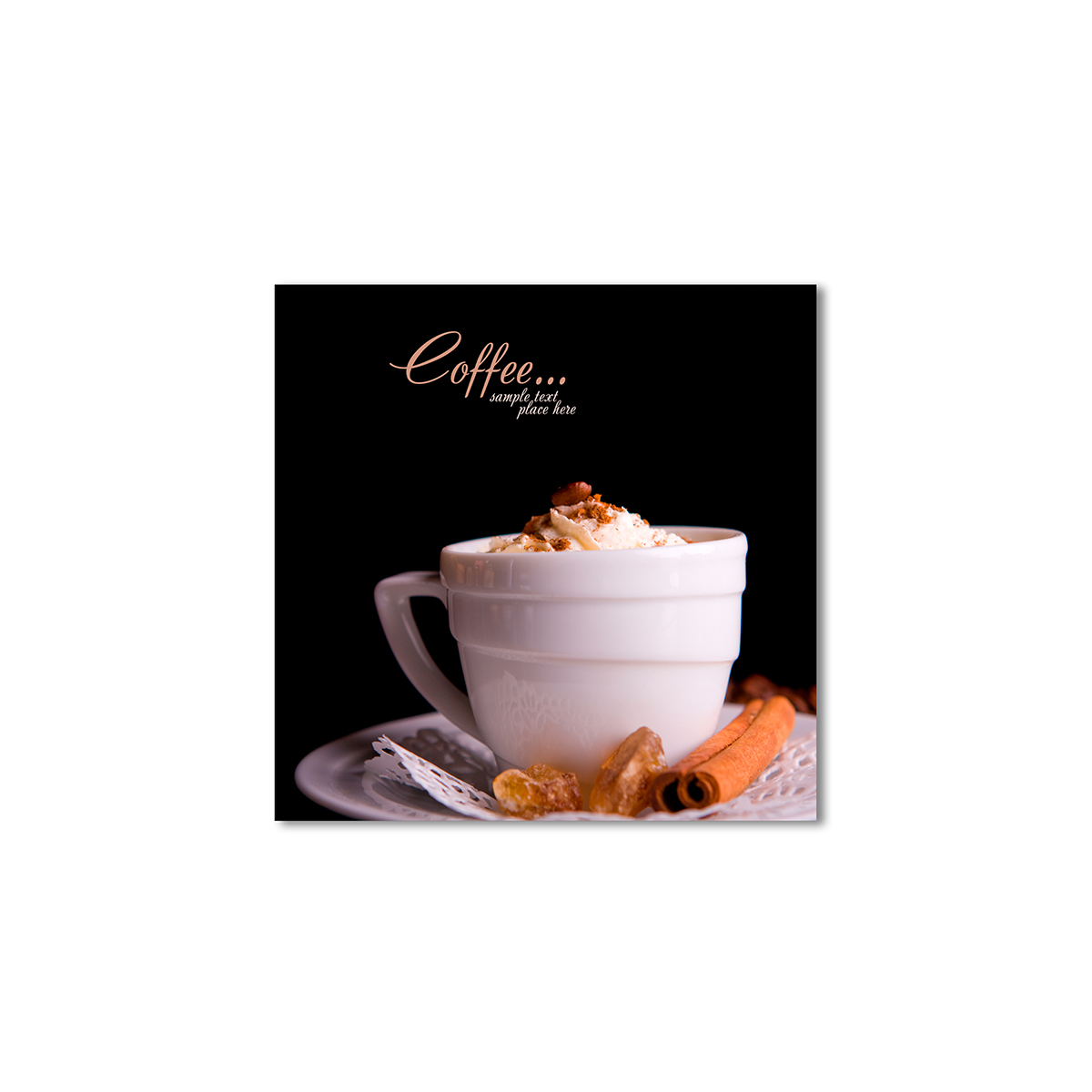 

Модульная картина Artel «Кофе сливки и корица на блюдце» 120x120 см