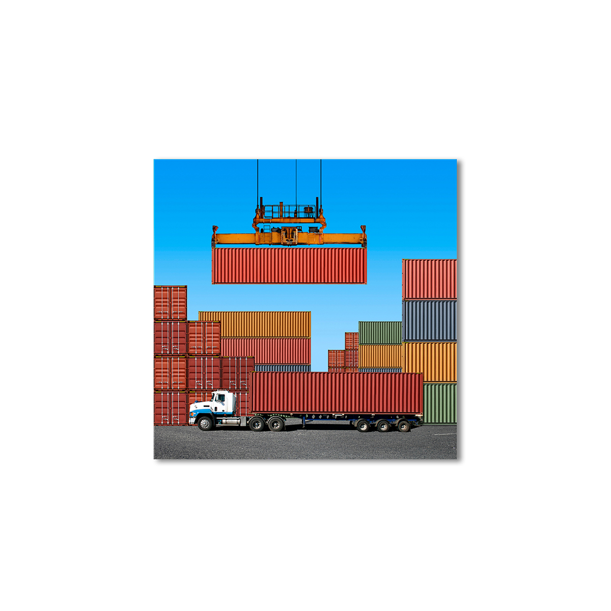 

Модульная картина Artel «Контейнерная база» 80x80 см