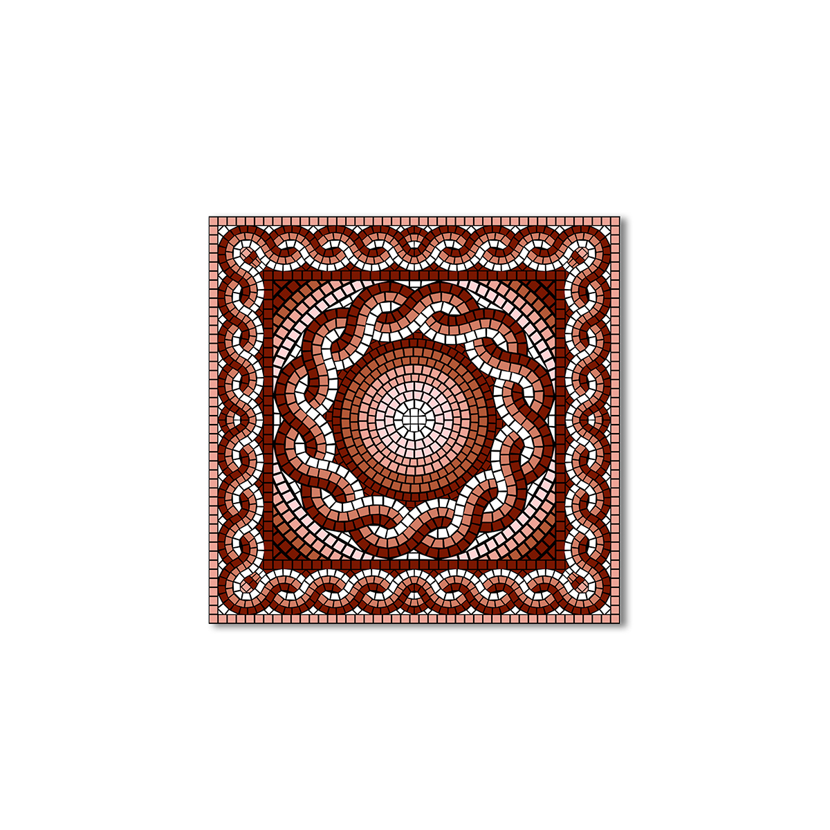 

Модульная картина Artel «Коричневая мозаика» 120x120 см