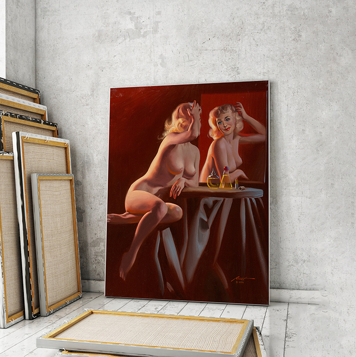 

Модульная картина Artel «За туалетным столиком, 1994 г. Дональд Раст» 105x70 см