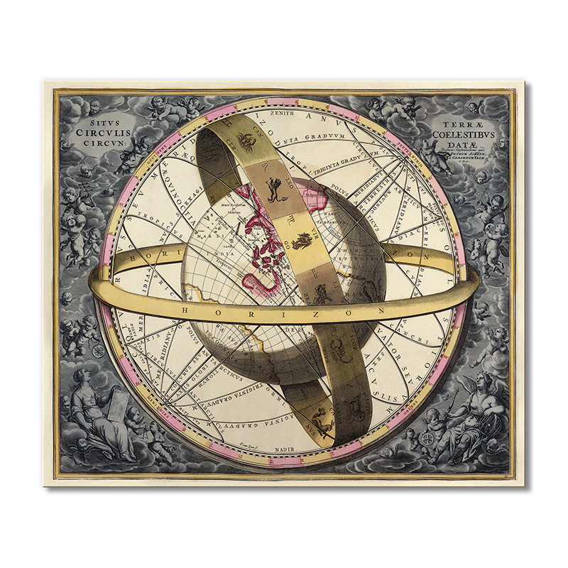 

Винтажная карта Artel «Круг Ситуса Терра Коул Стиббс Дата» 60x60 см