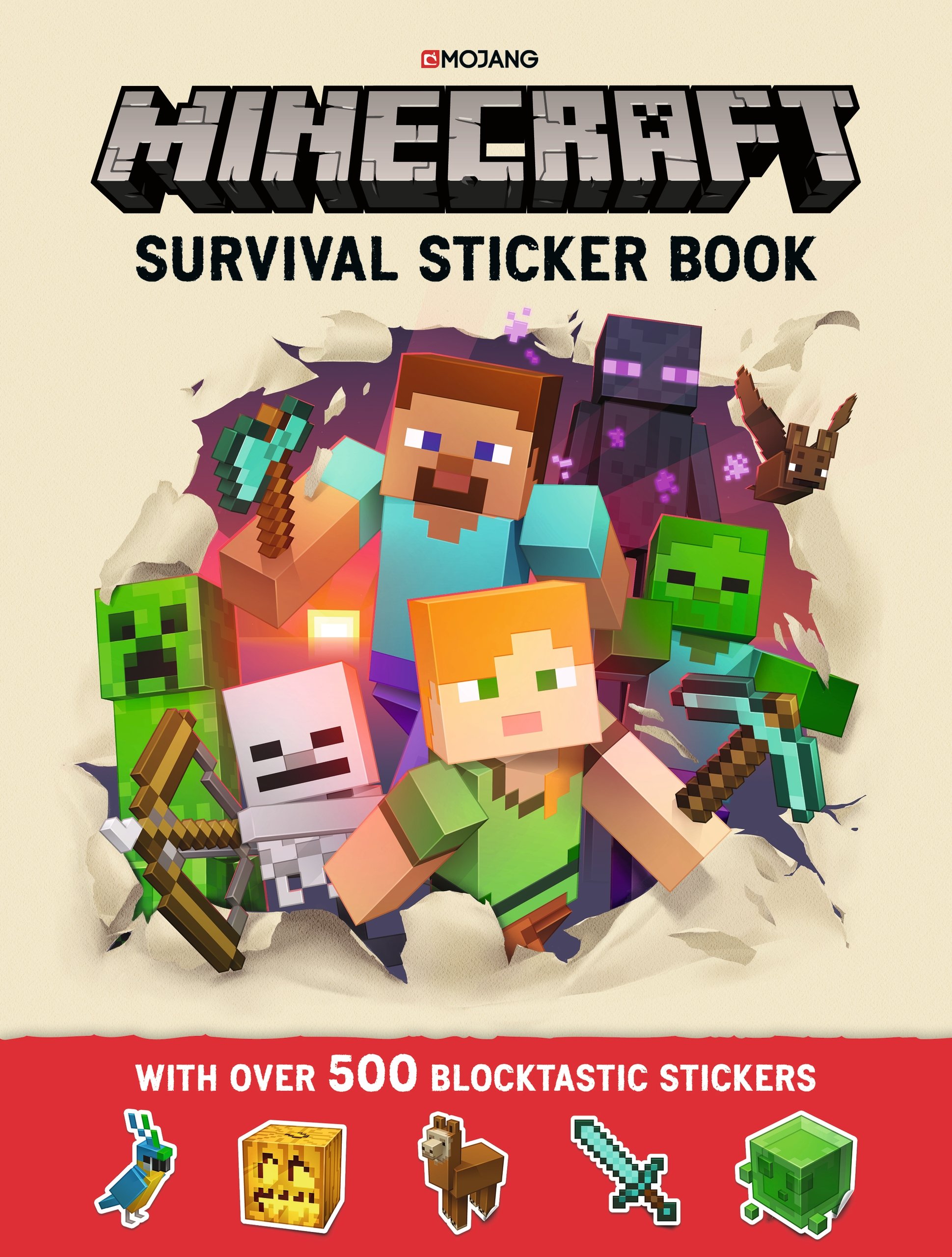 

Книга з наліпками Minecraft Survival Sticker Book - Various - 9781405288552