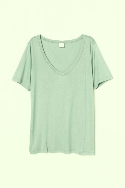 

Футболка H&M S Ментоловая (1202-775)
