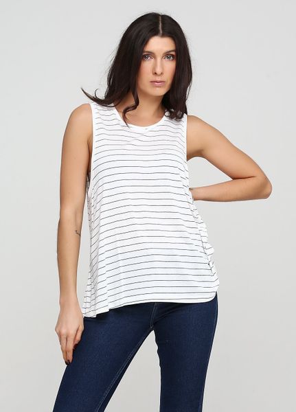 

Майка H&M L Белая с серым (1096-650)