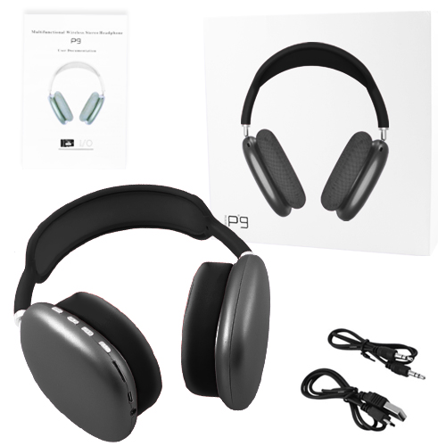 

Беспроводные наушники Wireless Max P9 накладные черные 8168