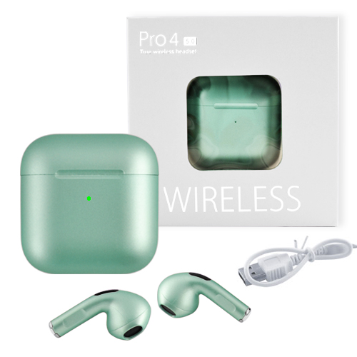 

Беспроводные наушники Wireless Pro 4 с кейсом бирюзовые 7738