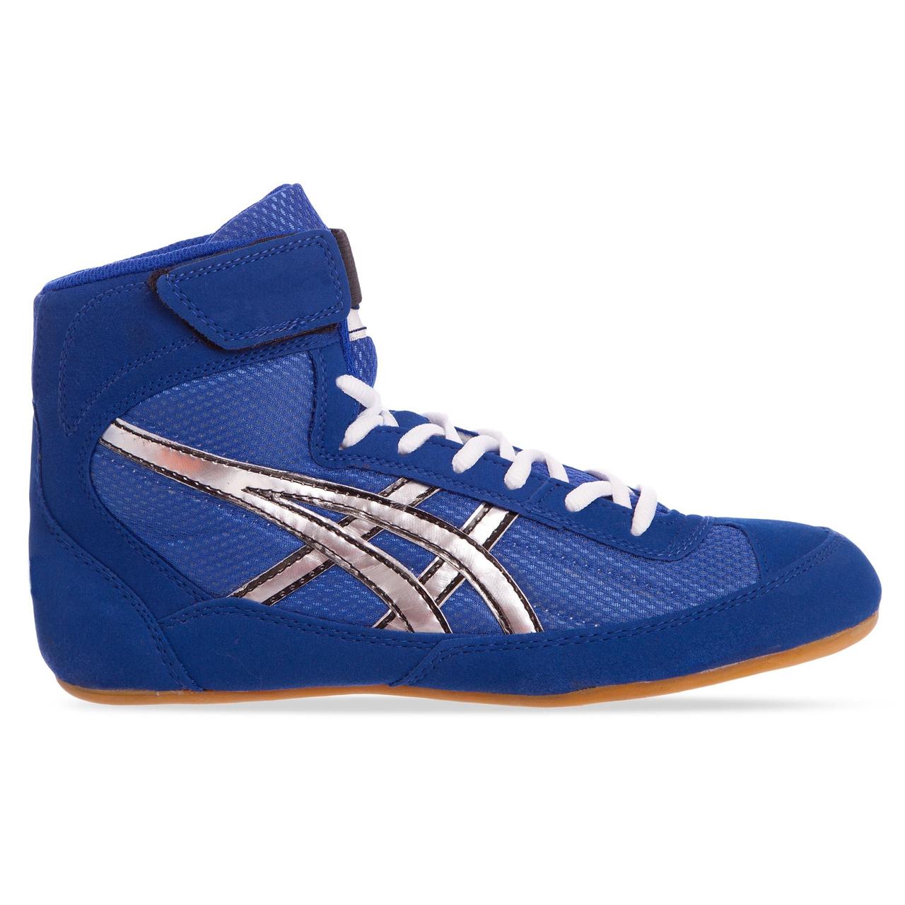 

Борцовки замшевые Zelart ASC Sport Heroe 7248 размер 38 Blue-Silver-White