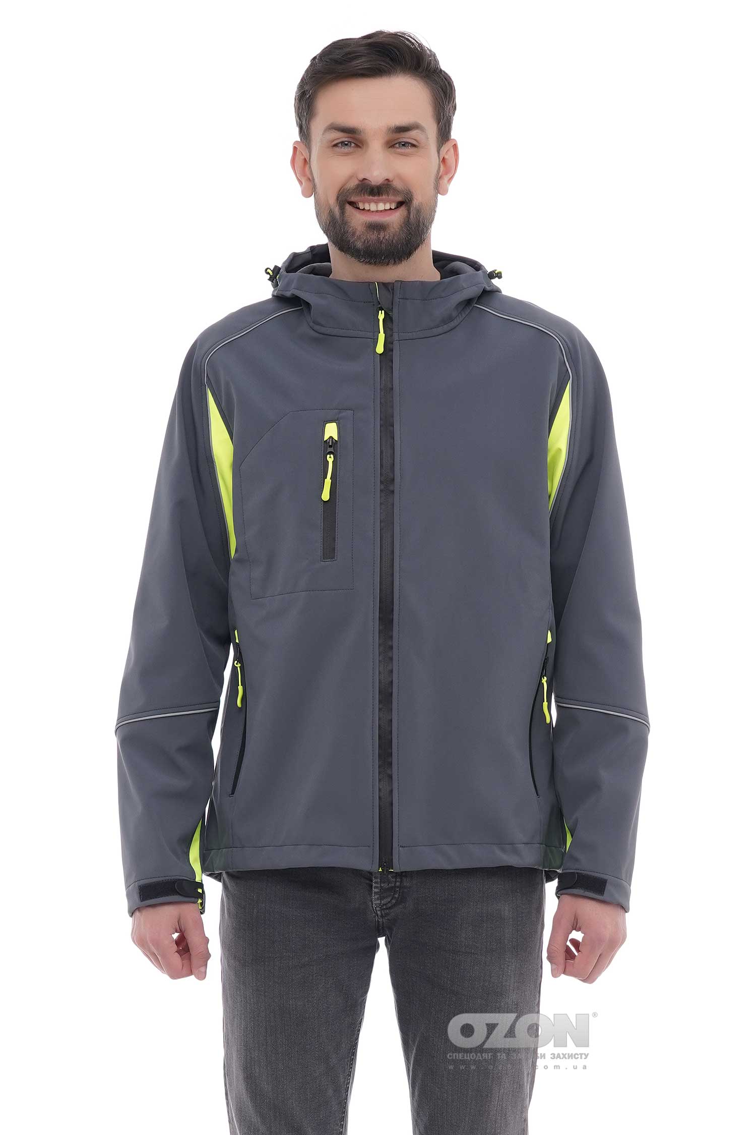 

Куртка демисезонная Альфа Softshell OZON 3-920g 112-116/182-188 серый