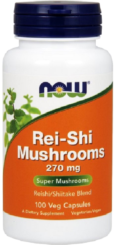 

Грибы Рейши Now Foods Rei-Shi Mushrooms, 270 Мг, 100 Капсул (733739047335)