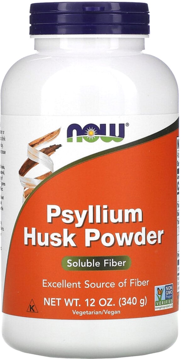 

Подорожник, порошок из шелухи семян, Psyllium Husk Powder, Now Foods 340 г (12 унций) (733739059758)