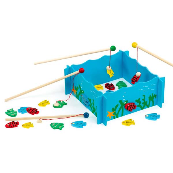 

Игровой набор Viga Toys Рыбалка голубой