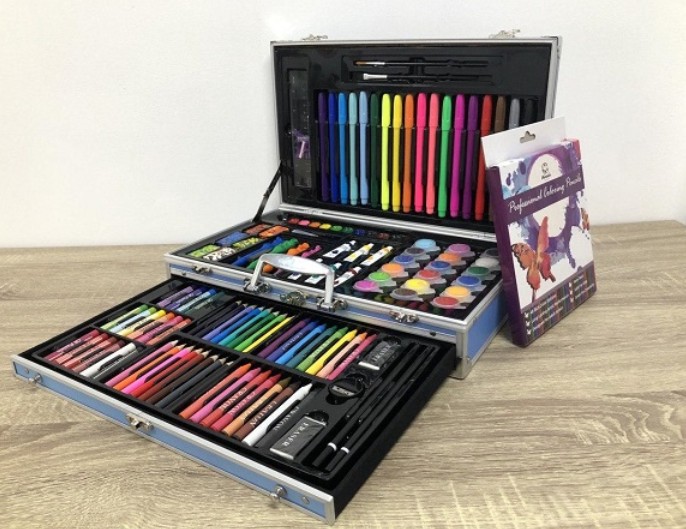 

Художественный набор в чемоданчике большой Синий