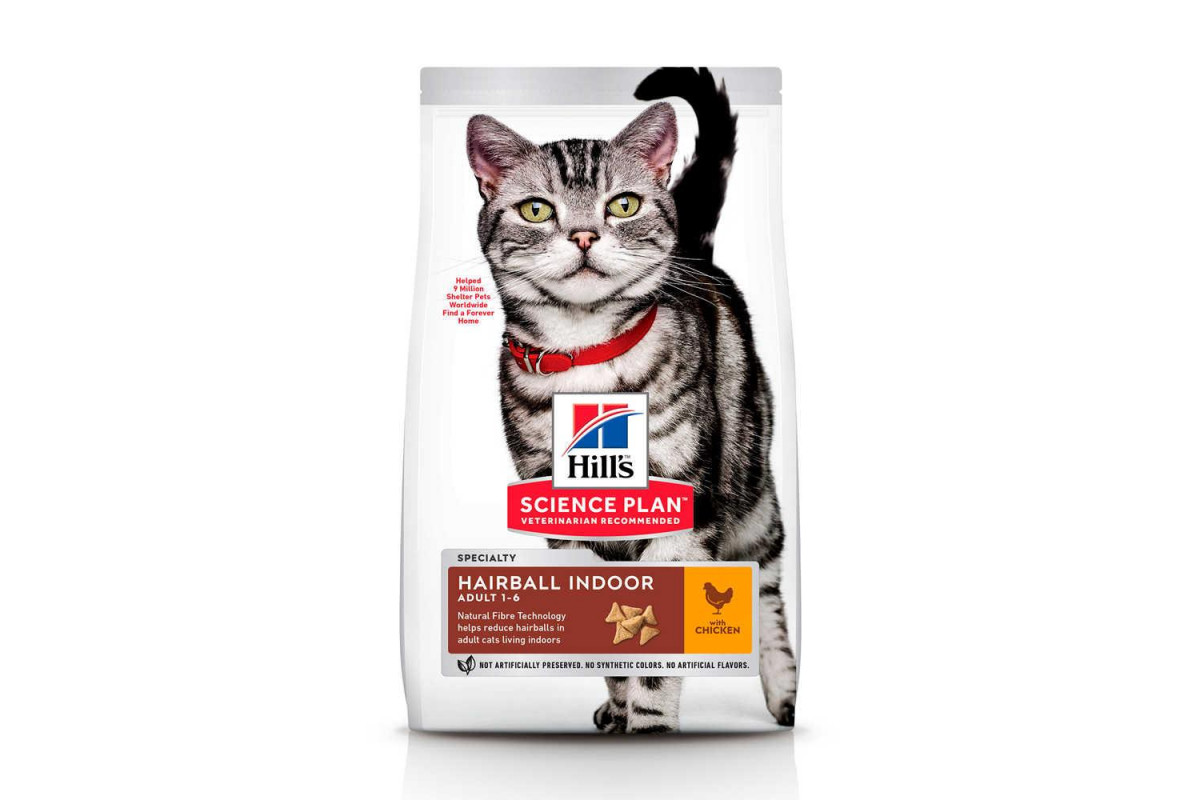 

Сухой корм Hill's Science Plan Adult Hairball Indoor Cat Chicken 1.5 кг