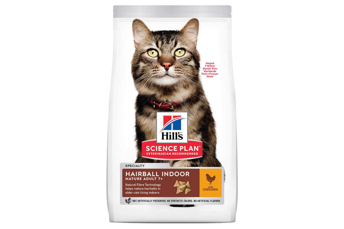 

Сухой корм Hill's Science Plan Mature Adult Hairball Indoor Cat Chicken 1.5 кг