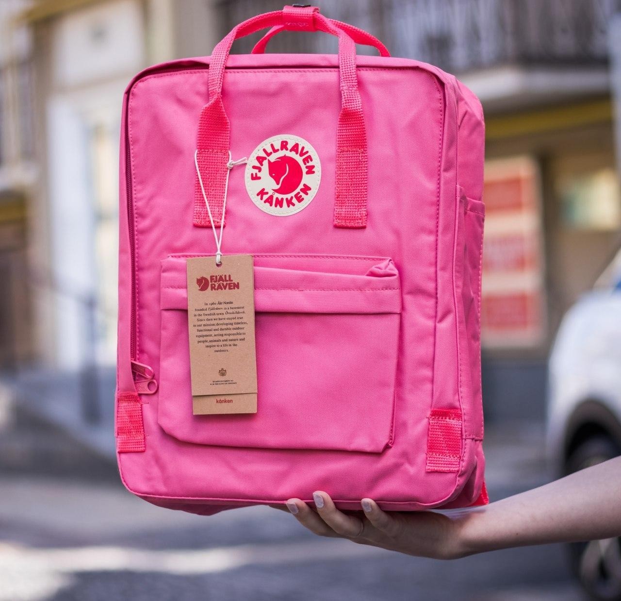 

Молодежный рюкзак Fjallraven Kanken Classic Pink F23510.9 розовый