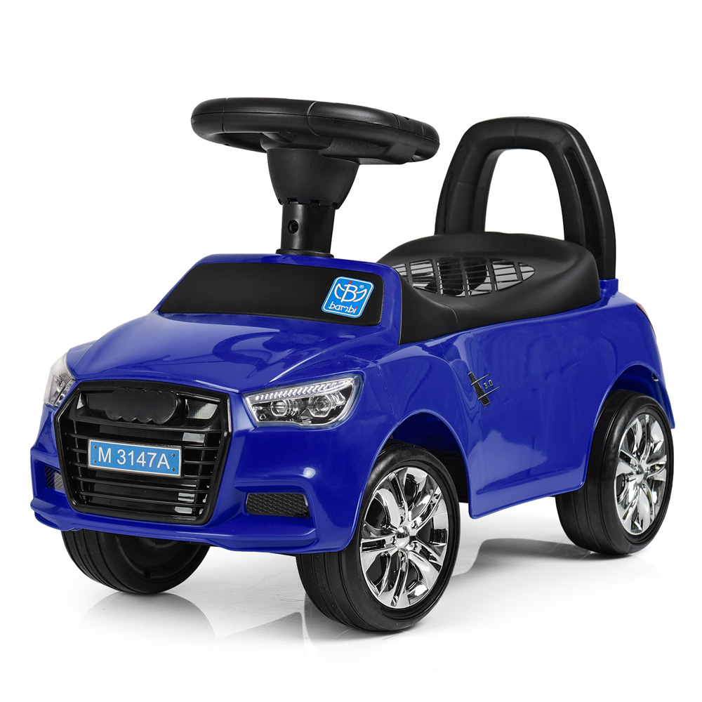 

Каталка-толокар Bambi M 3147A-4 гумові колеса, музика, світло, синій
