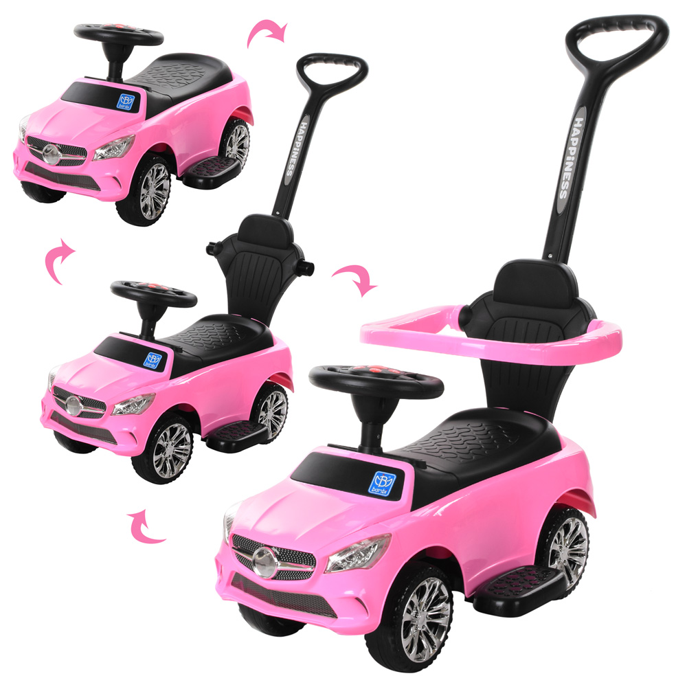 

Каталка-толокар Bambi M 3503C-8 ручка, рожевий, музика, світло