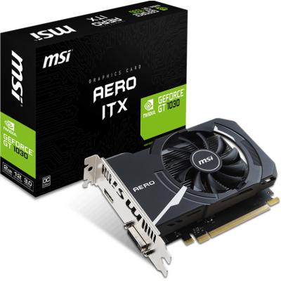 

Видеокарта MSI GeForce GT1030 2048Mb AERO ITX OC (GT 1030 AERO ITX 2G OC)