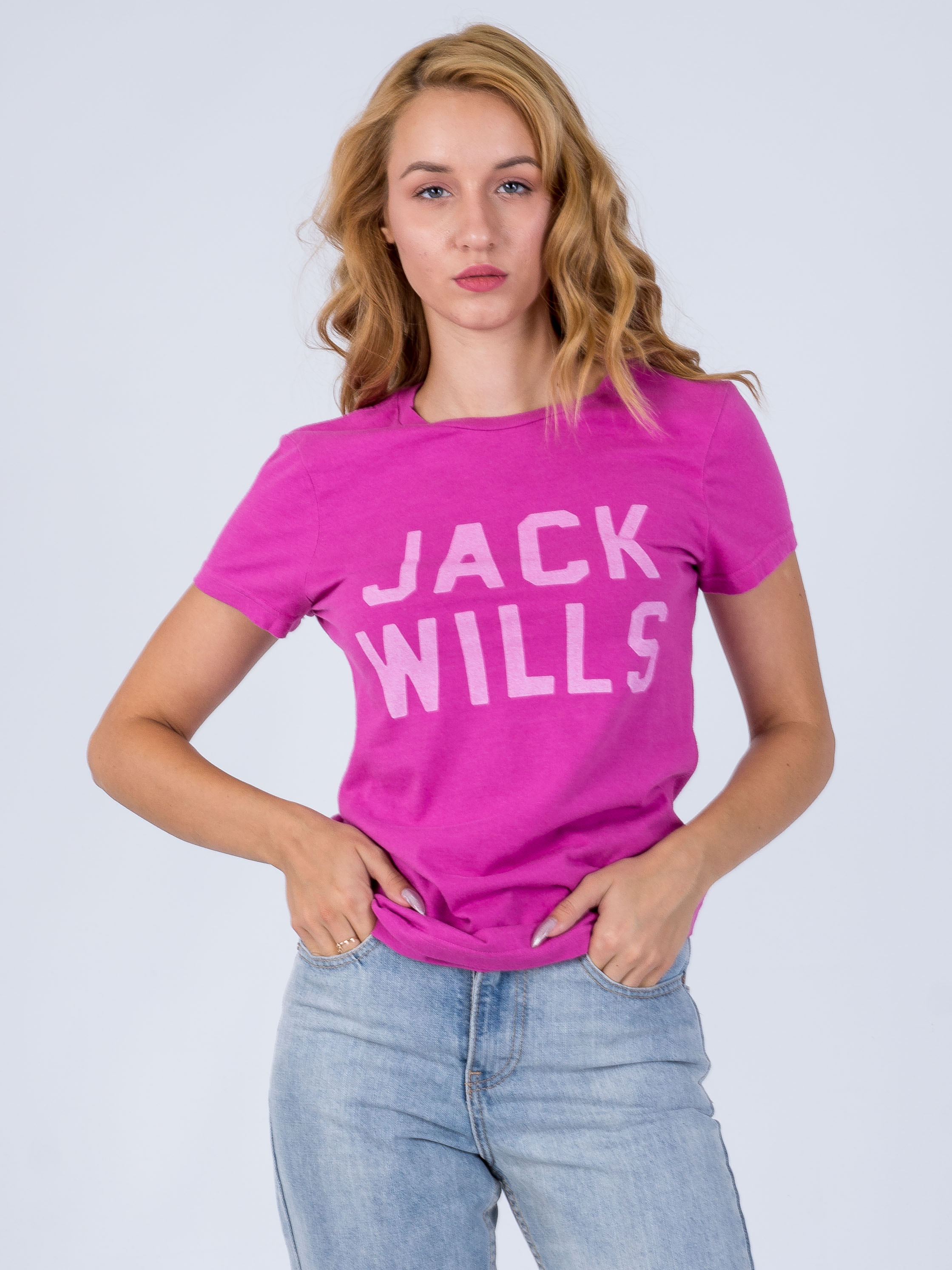 

Футболка с принтом Jack Wills ASK100719-3  Розовый, Футболка с принтом Jack Wills ASK100719-3 M Розовый