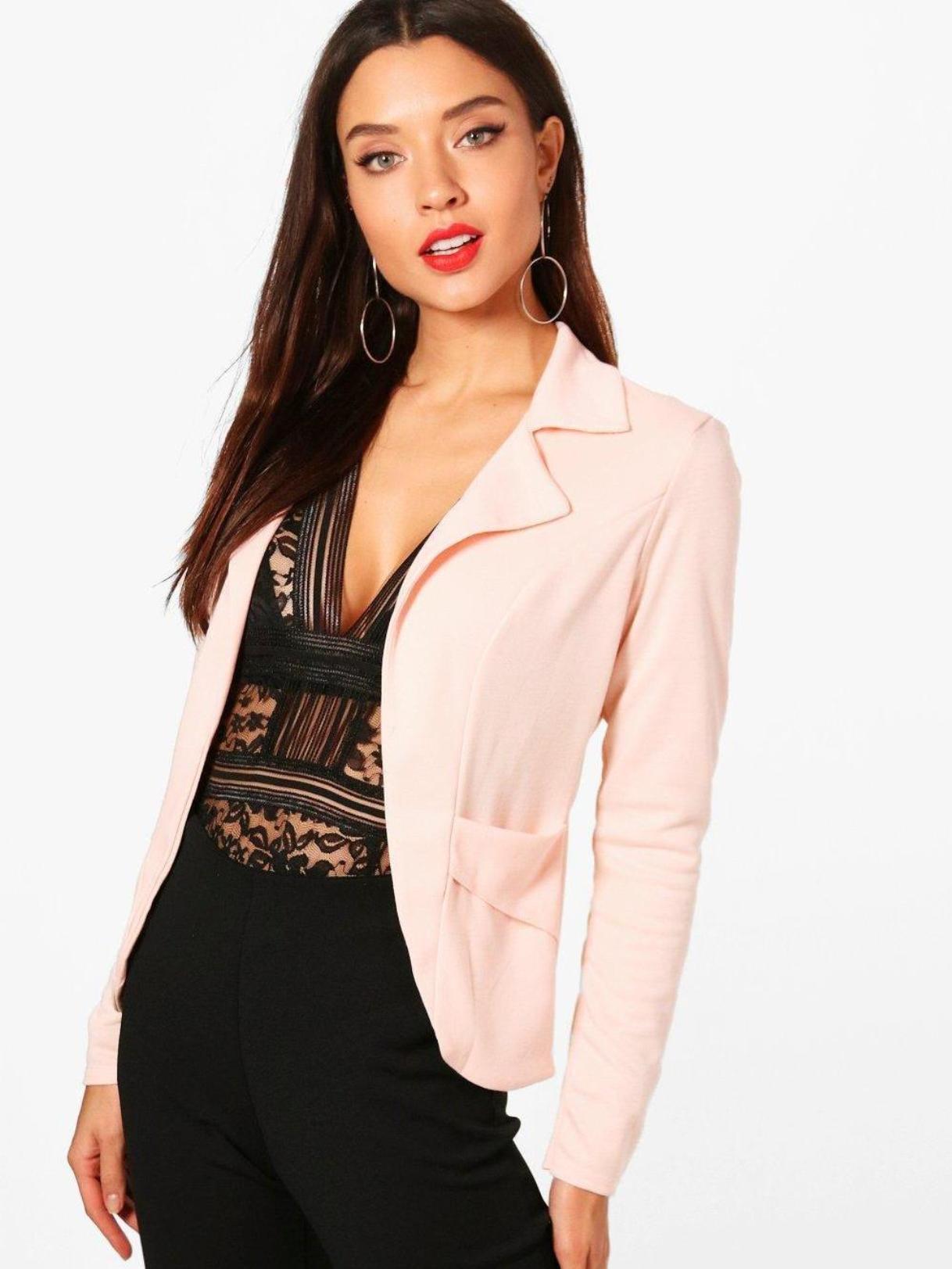 

Пиджак Boohoo EA03626  Розовый, Пиджак Boohoo EA03626 L Розовый