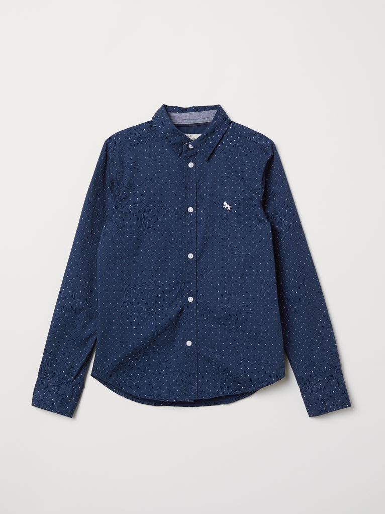 

Рубашка H&M 0566592 164 cm Синий