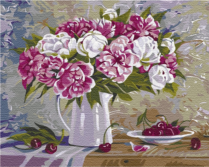 

Картина по номерам Идейка Пионы и вишни 40 x 50 см (КНО2061) (4823104300670)