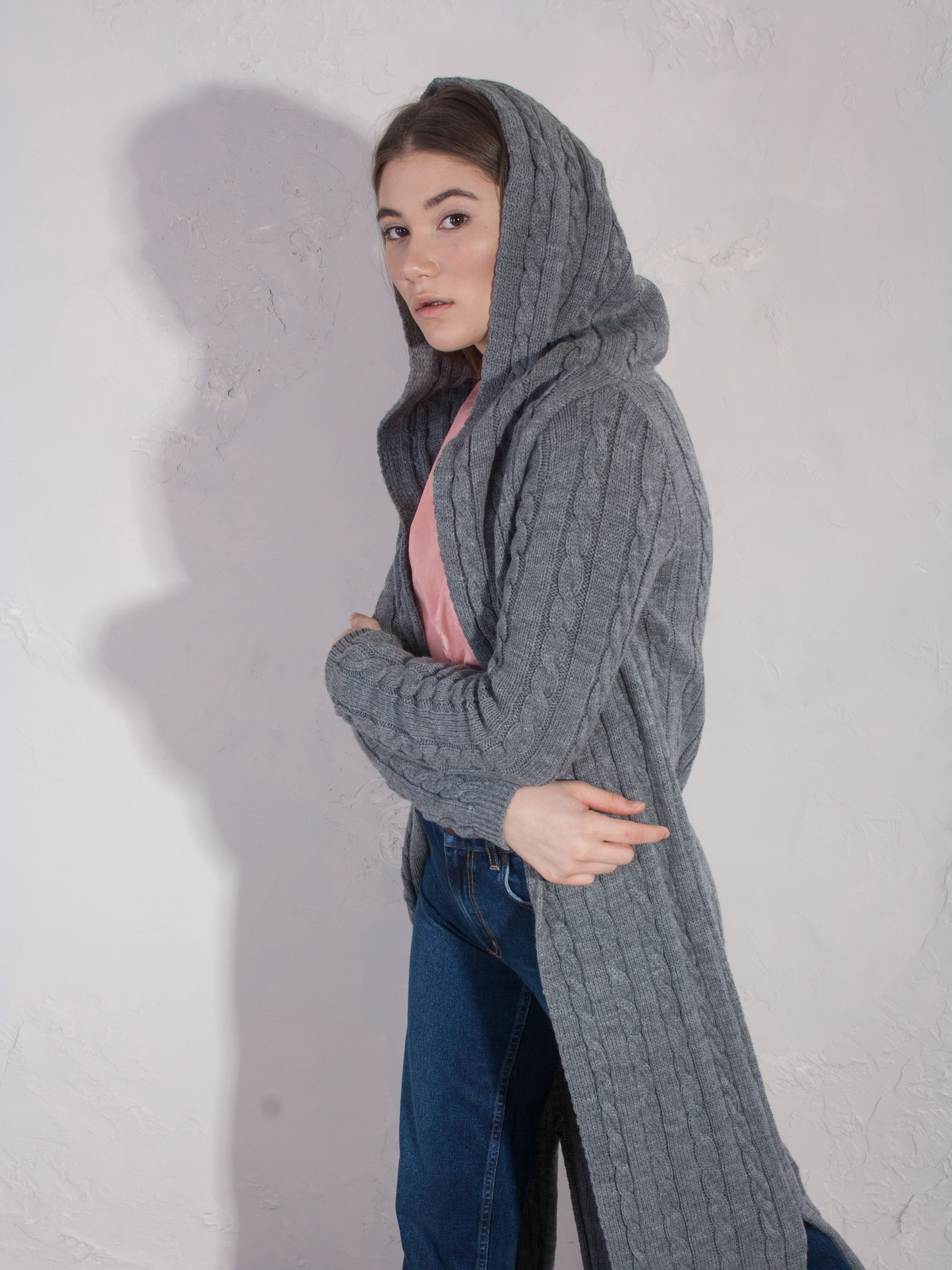 

Кардиган BEBE PLUS 20315  Серый, Кардиган BEBE PLUS 20315 S Серый