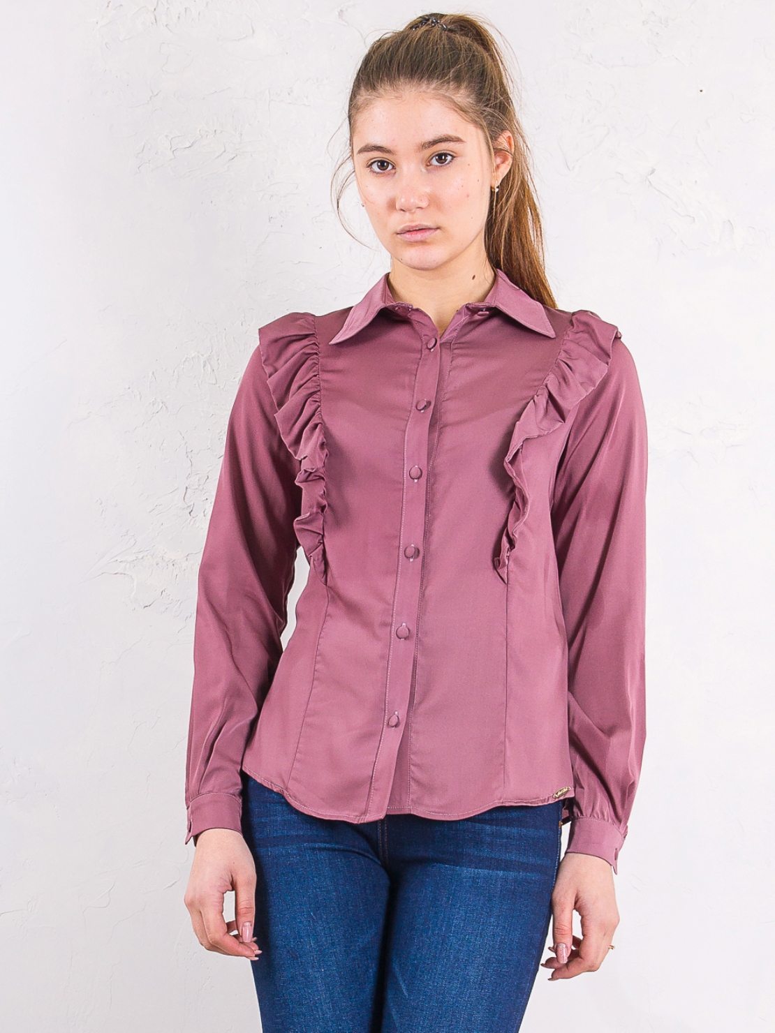 

Блузка с рюшами Sarah Chole 1T25140159 M Розовый