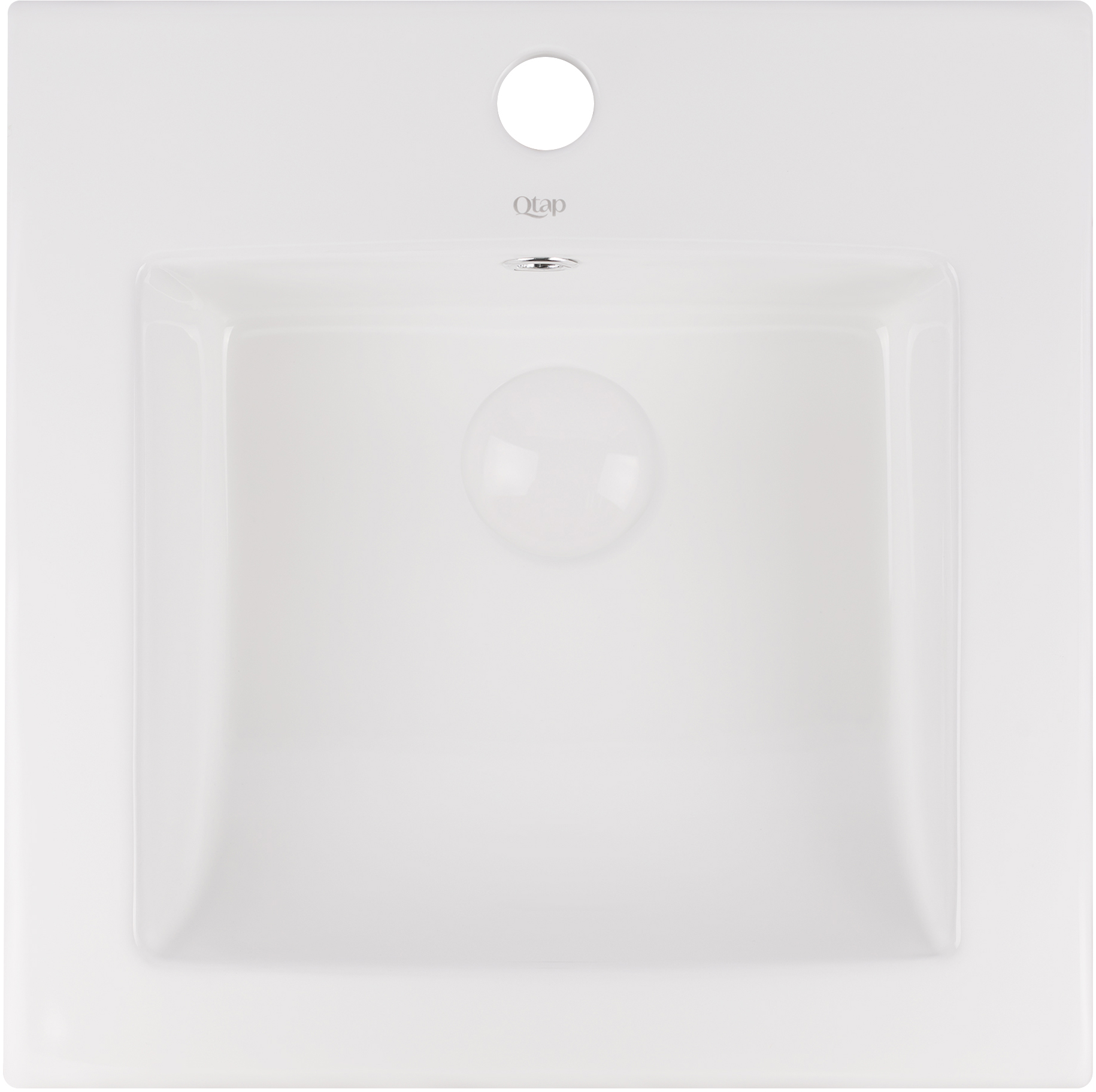 

Раковина QTAP Stork QT15116037W с донным клапаном