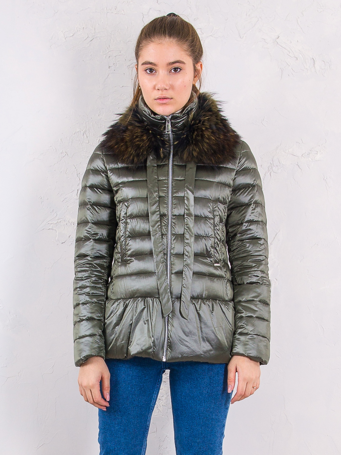 

Куртка с натуральным мехом GAS PC5049_42297 S Зеленый