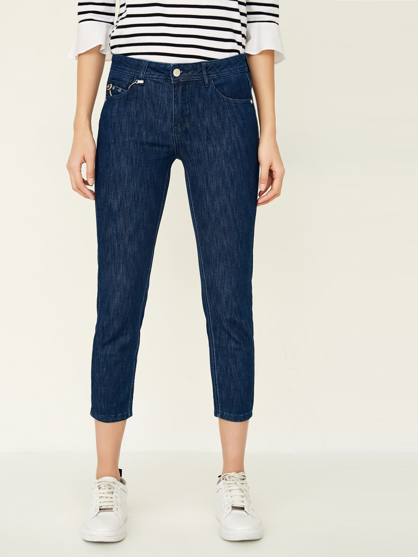 

Джинсы skinny укороченные Only 11726I502 S Синий