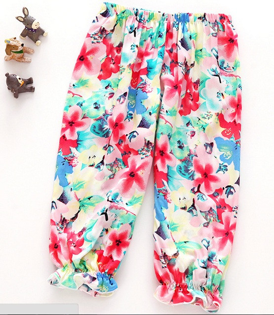 

Бриджи FANX девочке яркие с цветами разноцветные 100 см. (CL-195)