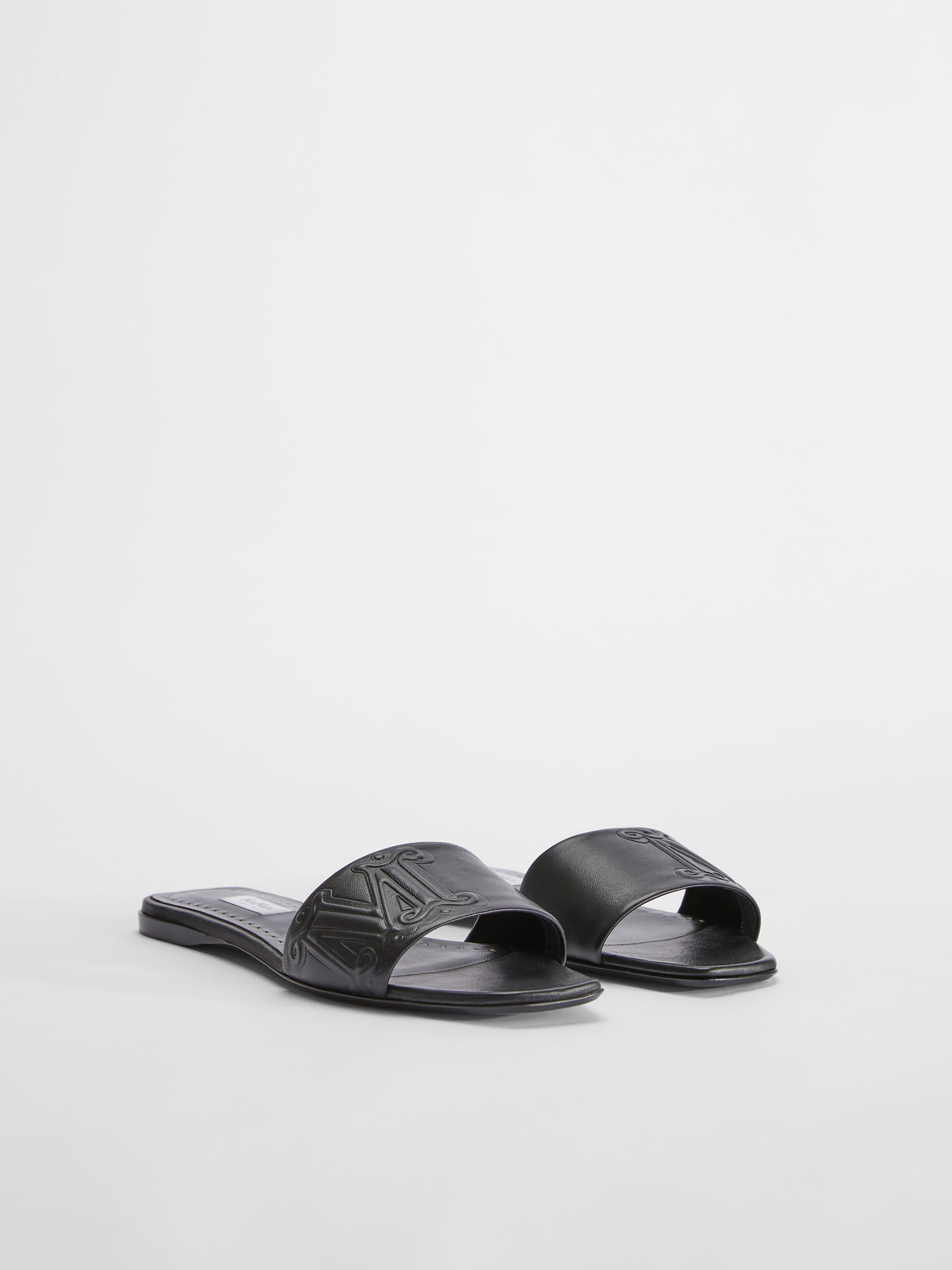 

Шлепанцы MaxMara 39 Черные 45211111600