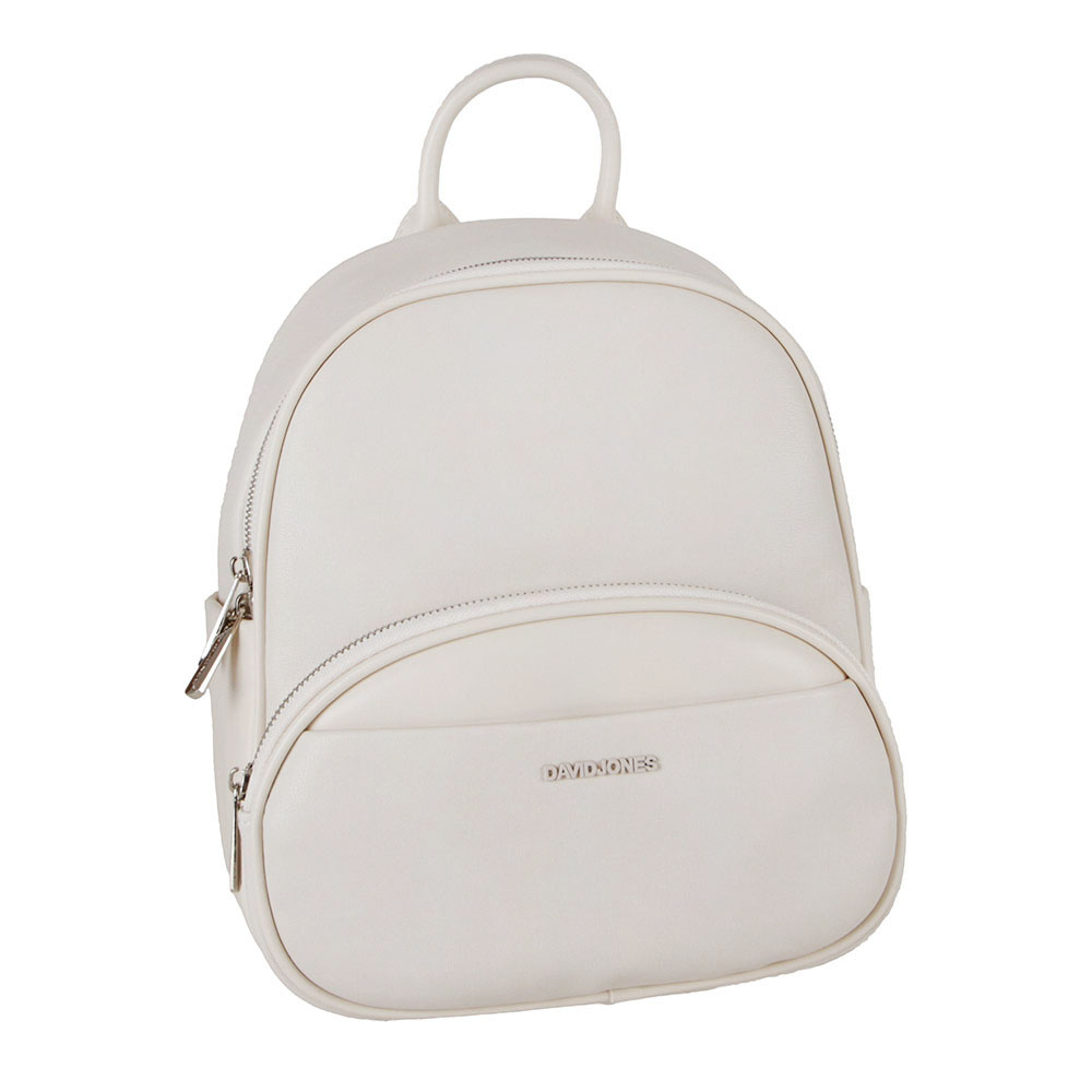 

Женский городской рюкзак из экокожи David Jones 6297-2 Белый