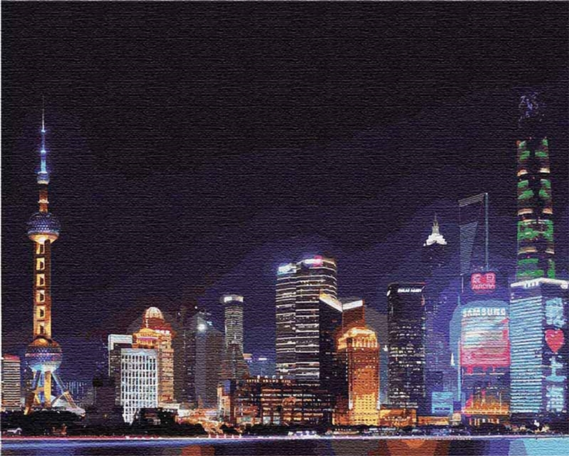 

Картина по номерам Идейка Ночной Шанхай 40 x 50 см (КНО3507) (4820143949792)