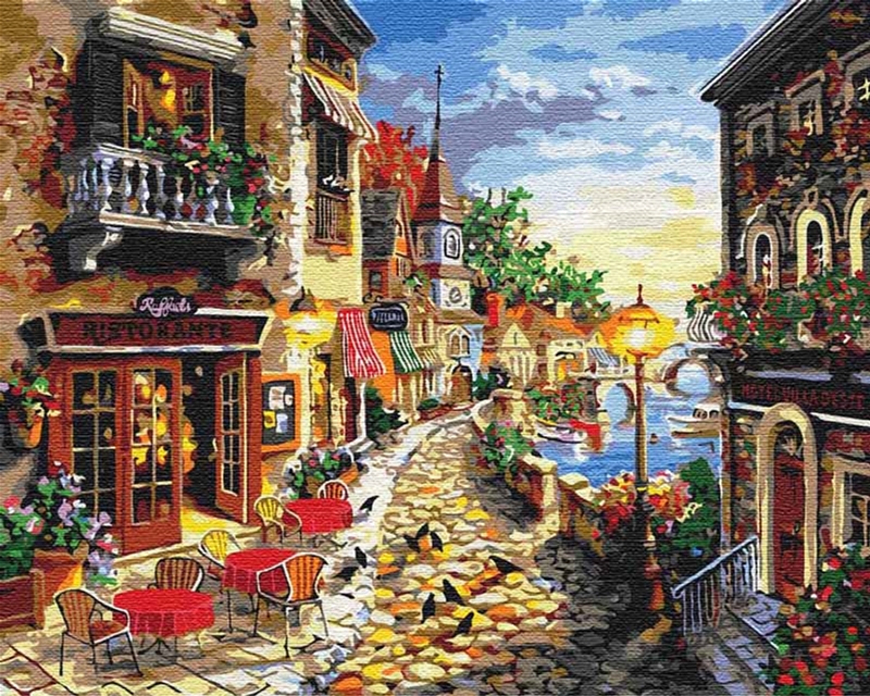 

Картина по номерам Идейка Уютная улочка 40 x 50 см (КНО2132) (4823104301295)