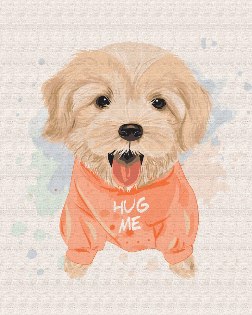 

Картина по номерам - Собачка дружок BrushMe 40*50см. (BS51351)