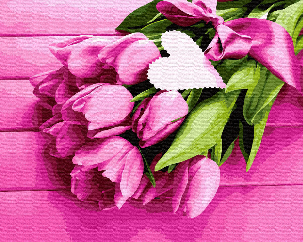 

Картина по номерам - Тюльпаны для любимой BrushMe 40*50см. (GX32480)