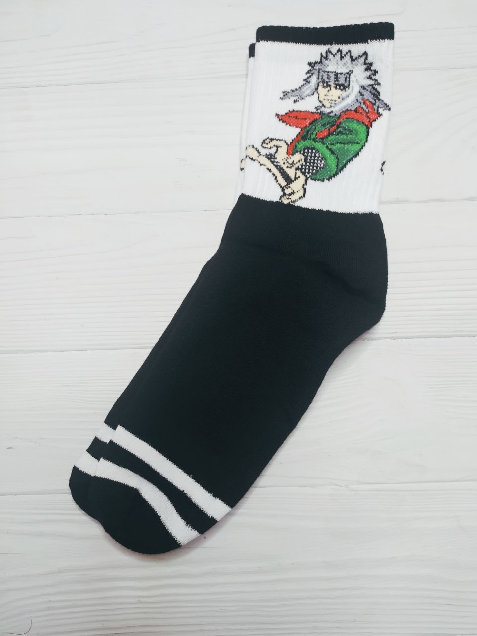 

Носки Rock Store черные с принтом Аниме Наруто Джерайя 36-42