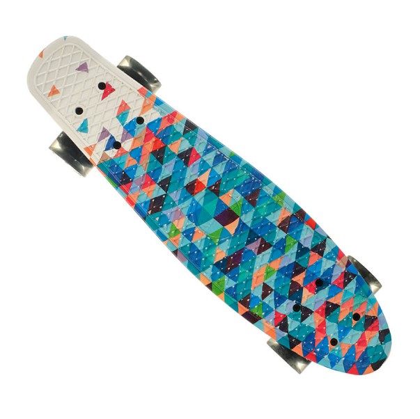 

Пенни борд (Penny Board) 24, Колёса PU светящиеся, треугольники