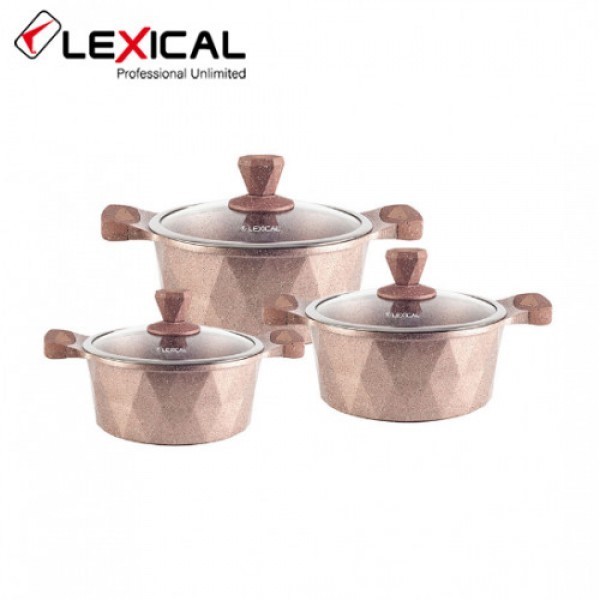 

Набор кастрюль с крышками 22/26/30 см Lexical LM-320602-5 (6 предметов)