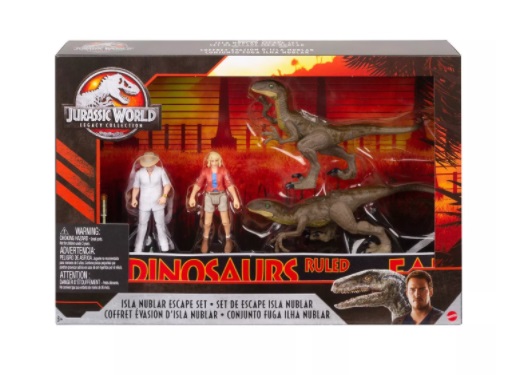 

Фигурки Динозавров Велоцираптор Побег Jurassic World Legacy Collection Isla Nublar Escape Set Mattel GNC33