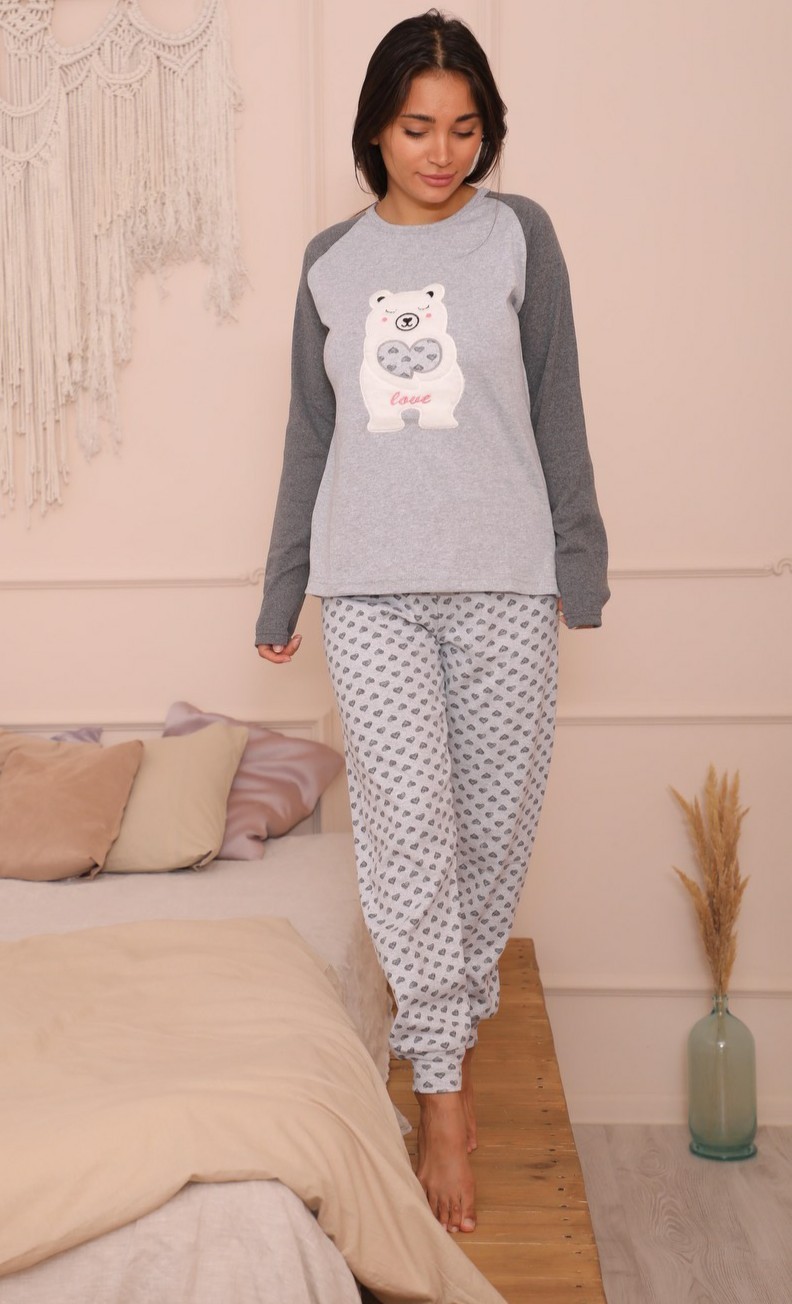 

Пижама Fawn Bear  Серая, Пижама Fawn Bear S Серая