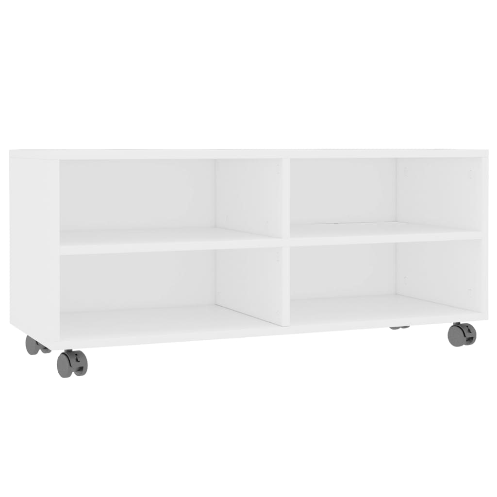 

Тумба під телевізор з коліщатками Shumee 90x35x35 см ДСП біла 800180